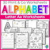 Alphabet Worksheets Convenience Bundle