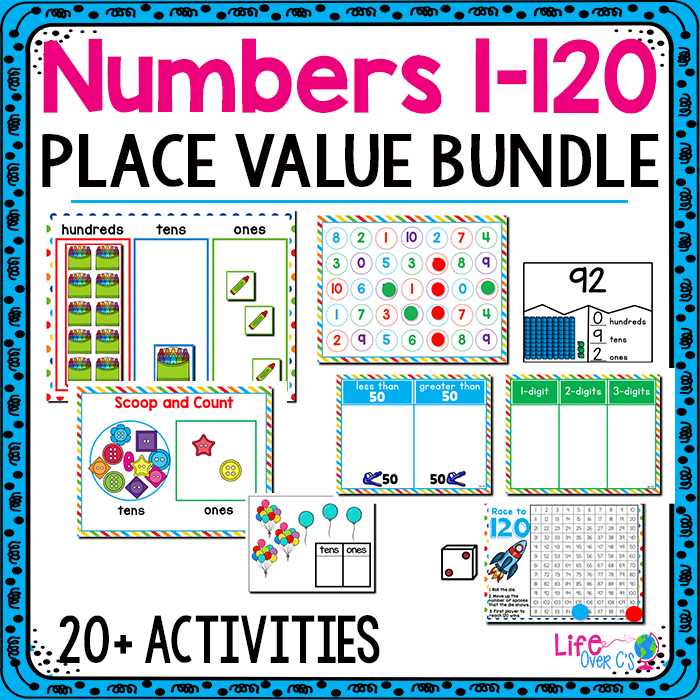 Numbers 1-120 Place Value | 1st Grade Math Centers