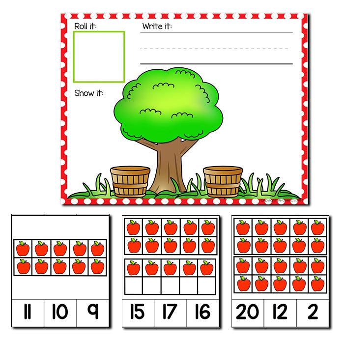 Apple Theme Numbers 1-20 Counting Activities | Counting to 20 | Math Centers