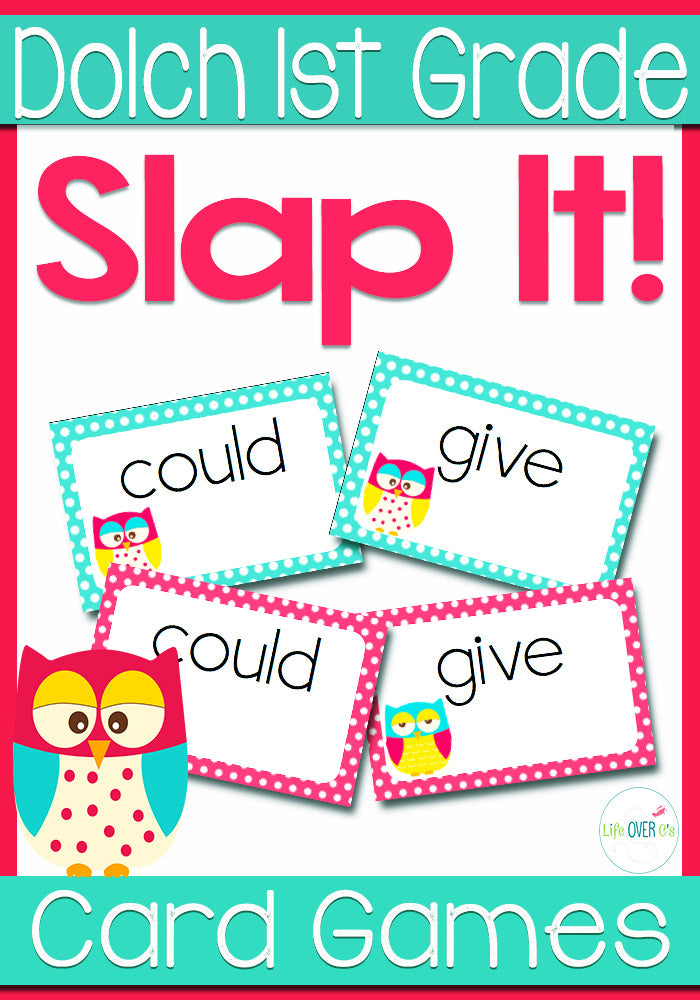Dolch Words 1st Grade Sight Words Slap-It Card... lifeovercs Dolch Words 1st Grade Sight Words Slap-It Card... lifeovercs