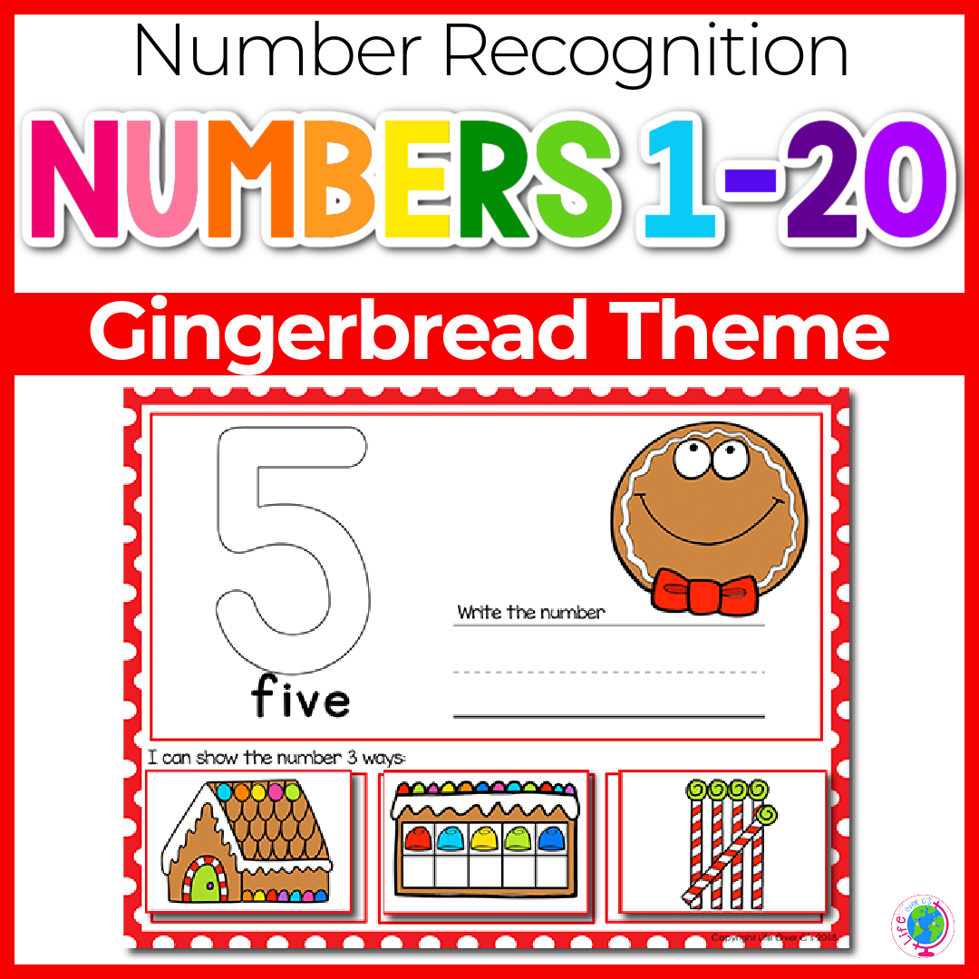 1-20 Gingerbread Number Recognition Mats |... | lifeovercs