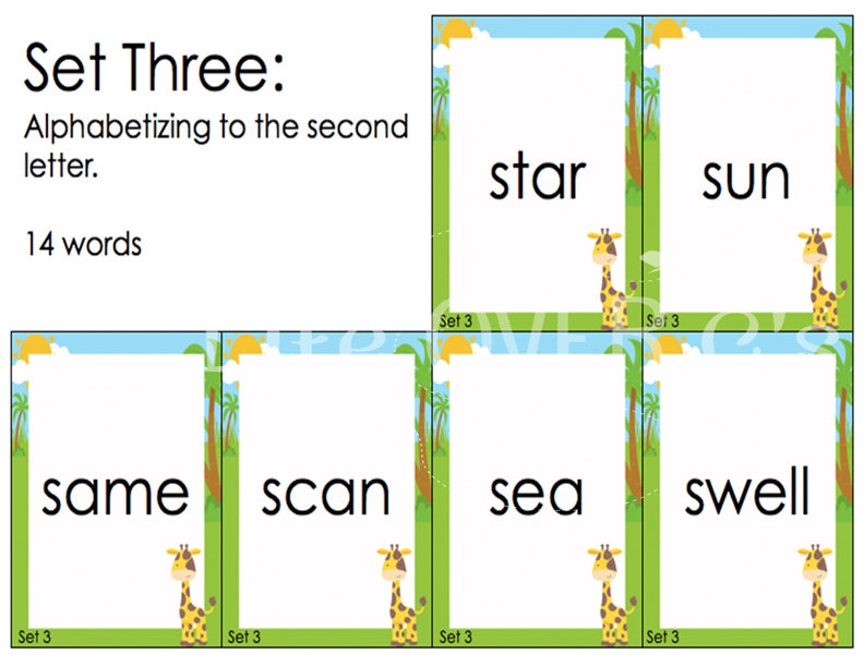 Practice alphabetical order with your students as they play this fun alphabetical order 