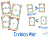 Division Facts War Card Game