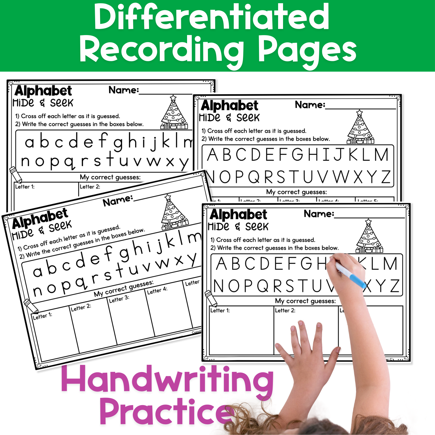 Alphabet Hide & Seek Pocket Chart Cards | Peanut... – lifeovercs
