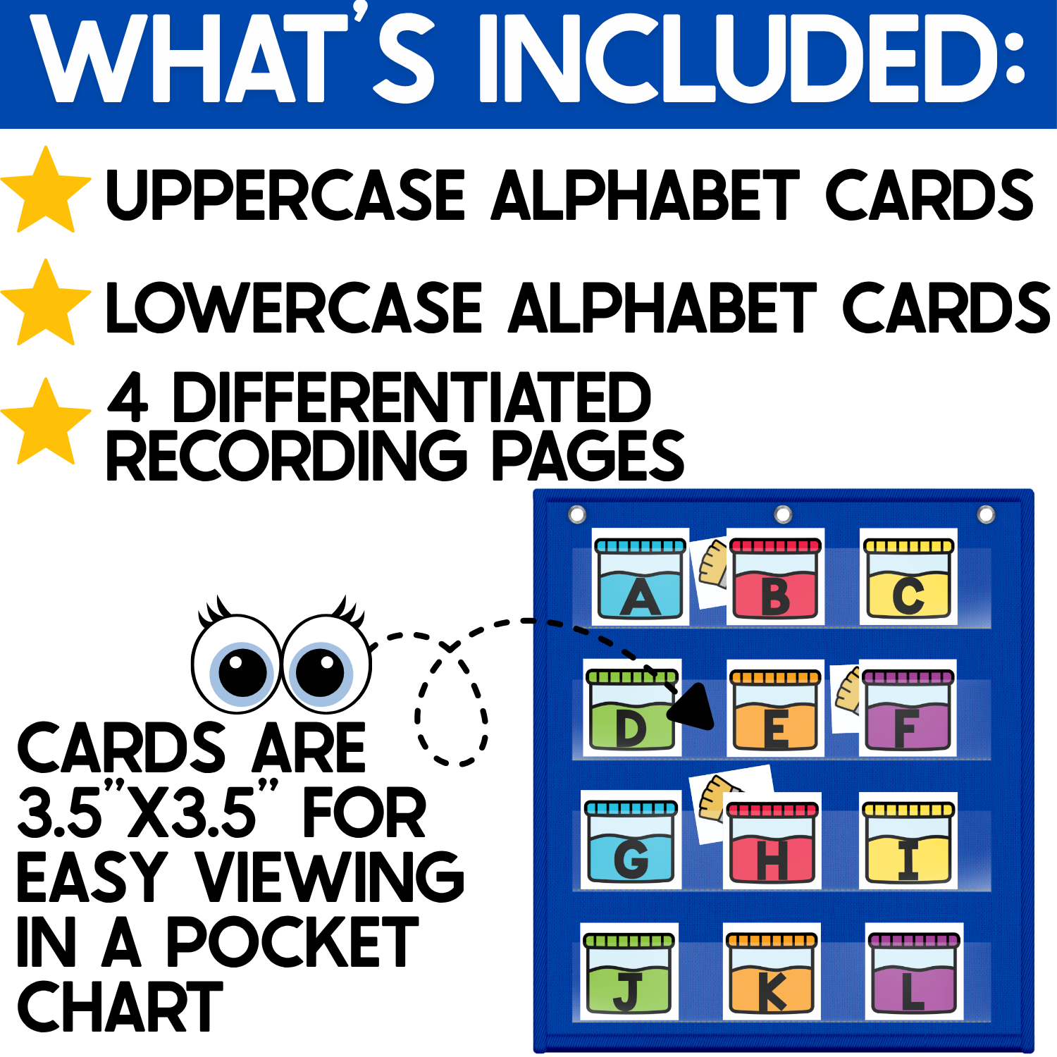 Alphabet Hide & Seek Pocket Chart Games | Painting | Letter Recognition