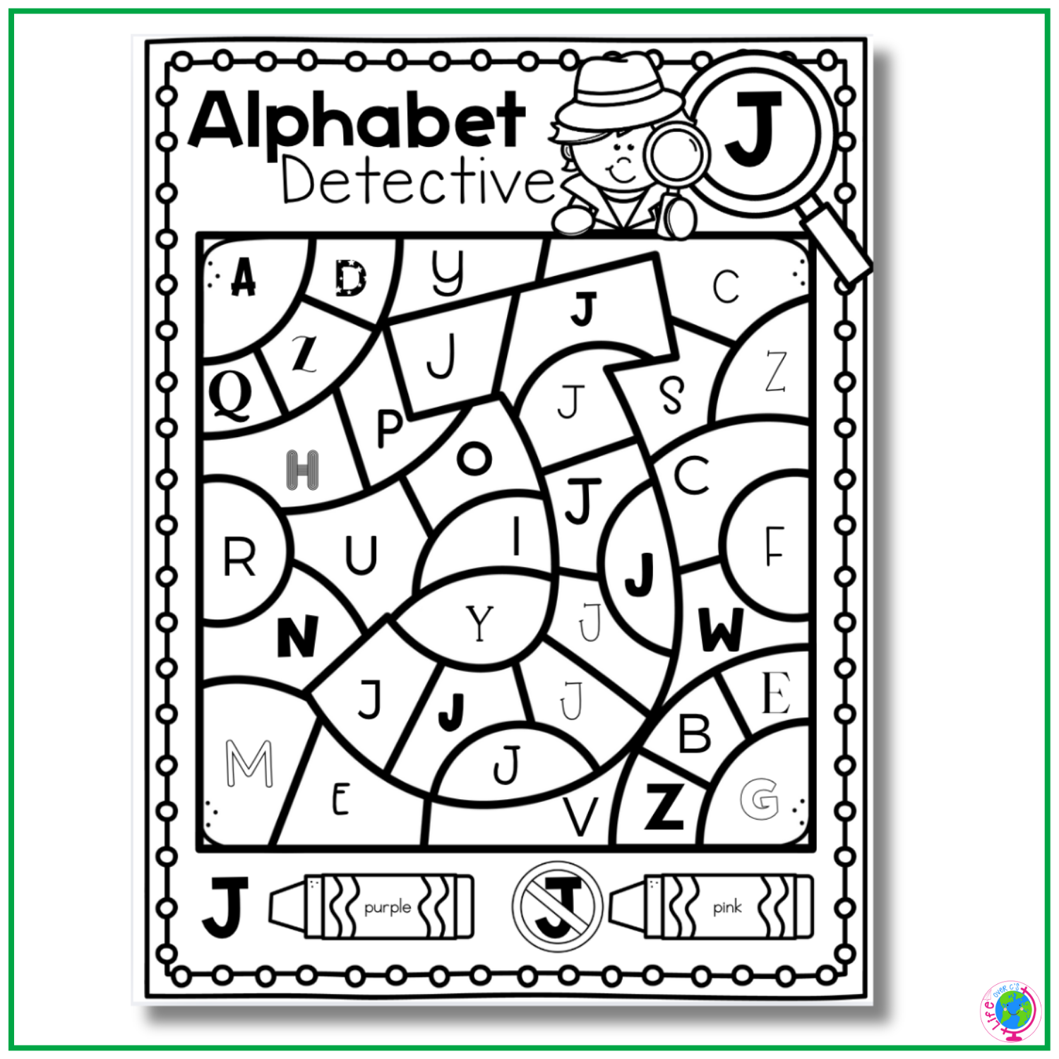Alphabet I Spy No-Prep Printables & Centers