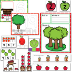 Preschool/ Pre-K Math & Literacy Centers Bundle | Themed Holidays and Seasons Sale
