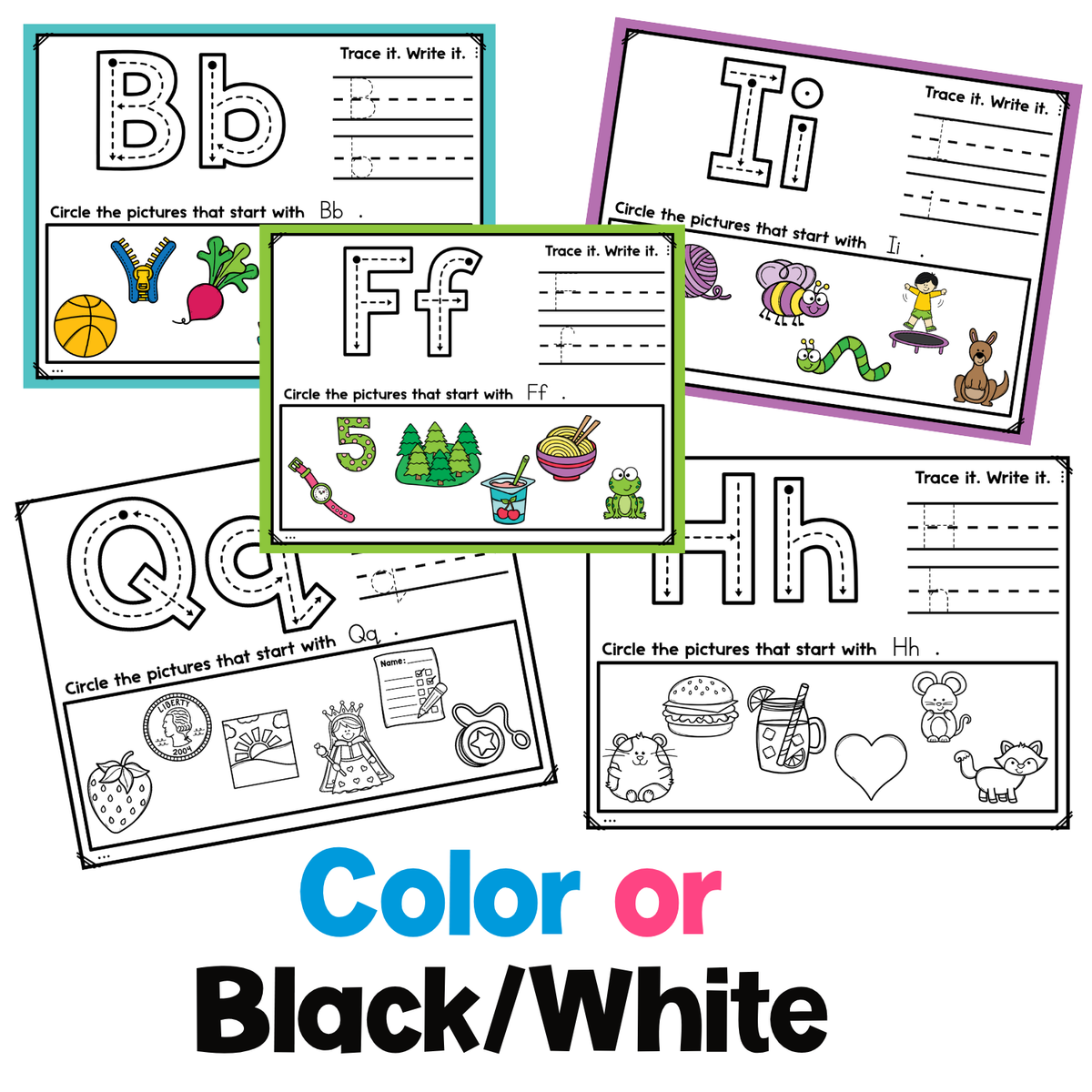 Beginning Sound Play Dough Mats | Letter Formation | Initial Sounds | Phonics