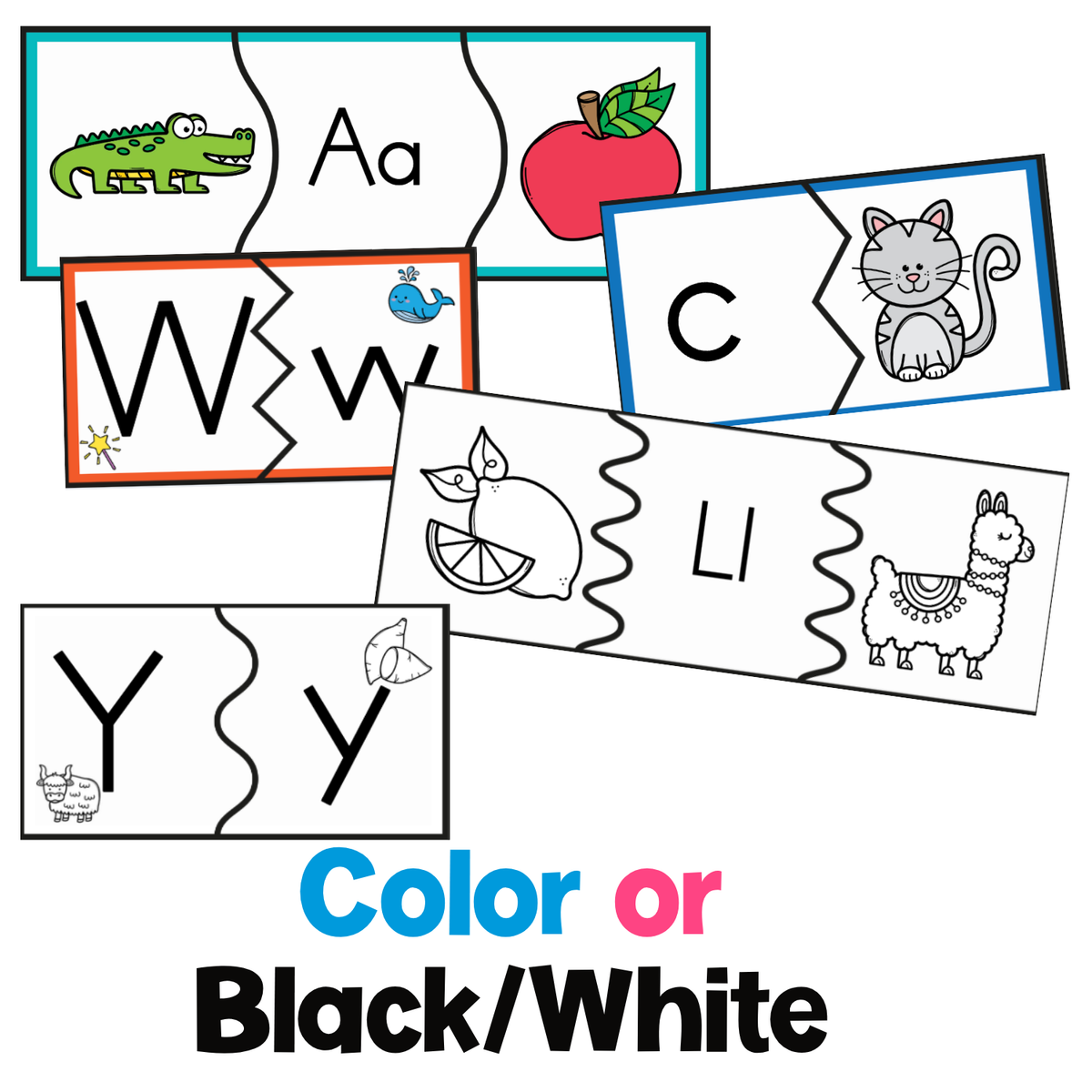 Beginning Sound Puzzles | Preschool Literacy | Initial Sound Picture-Letter Match