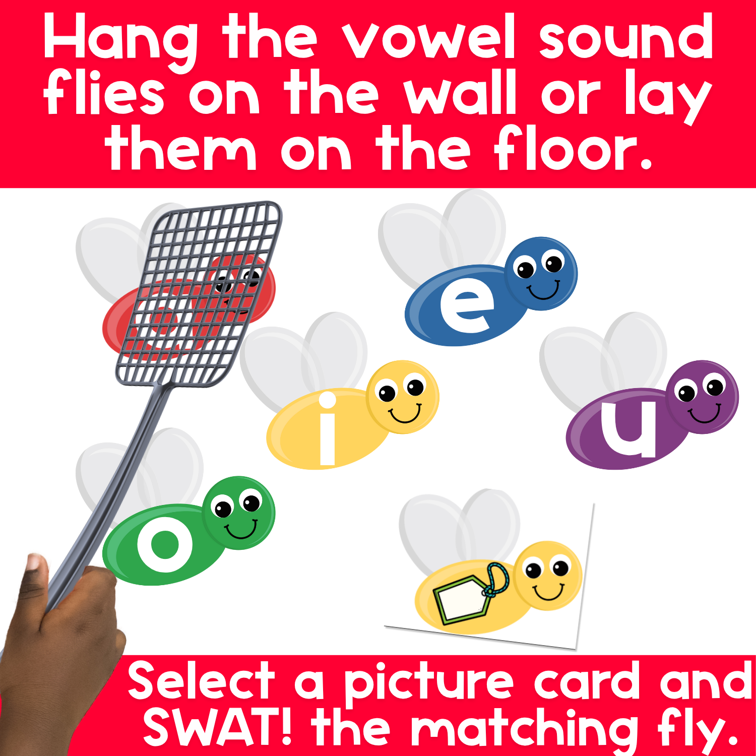 Short Vowel Review Game: Swat the Vowel