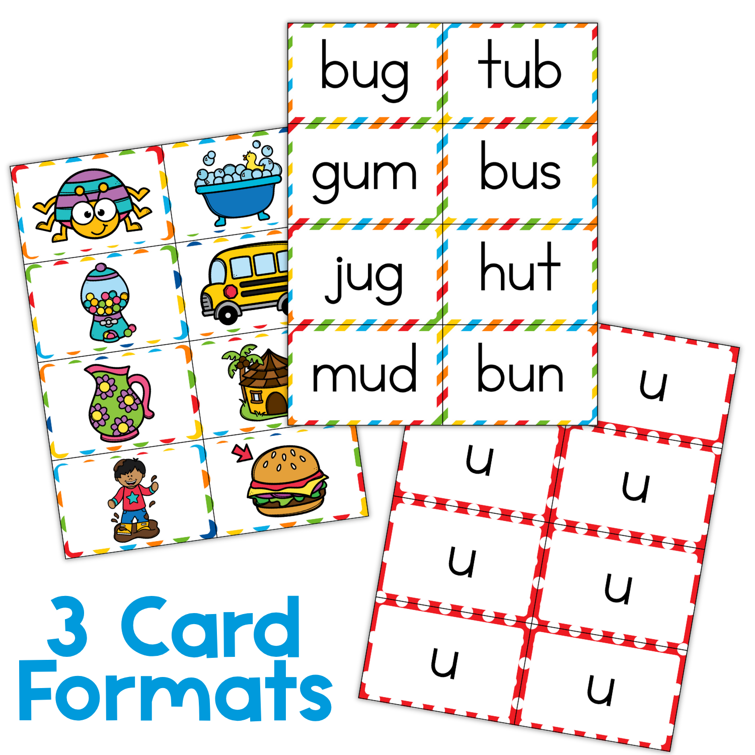 Short Vowel Card Game | CVC Words | Literacy Centers