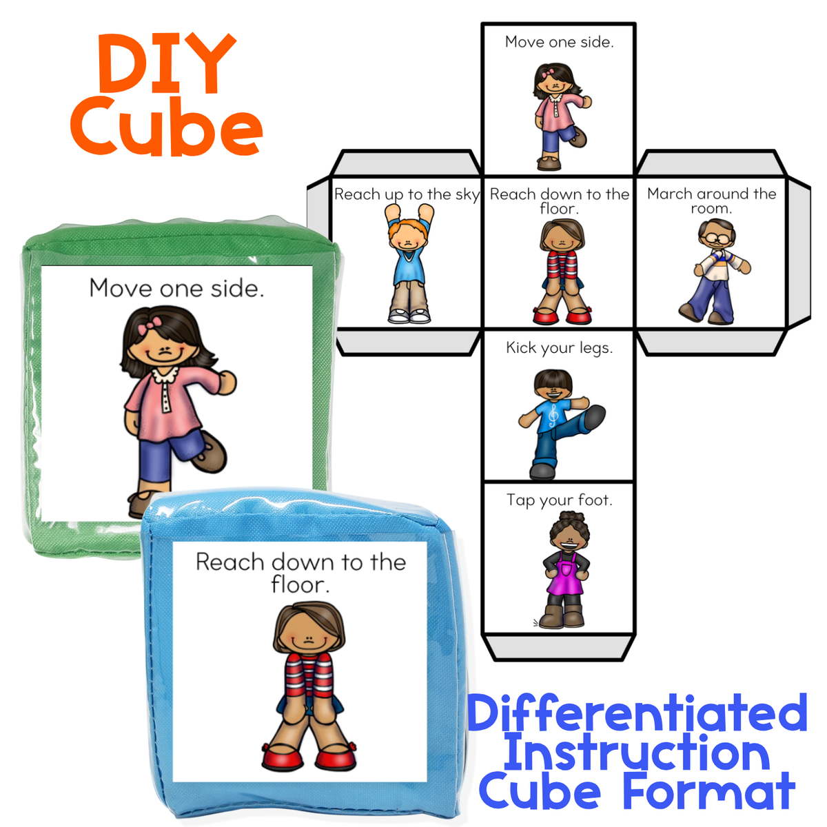 Brain Break Cube | Dancing | Gross Motor Activity Cube | Sensory Play