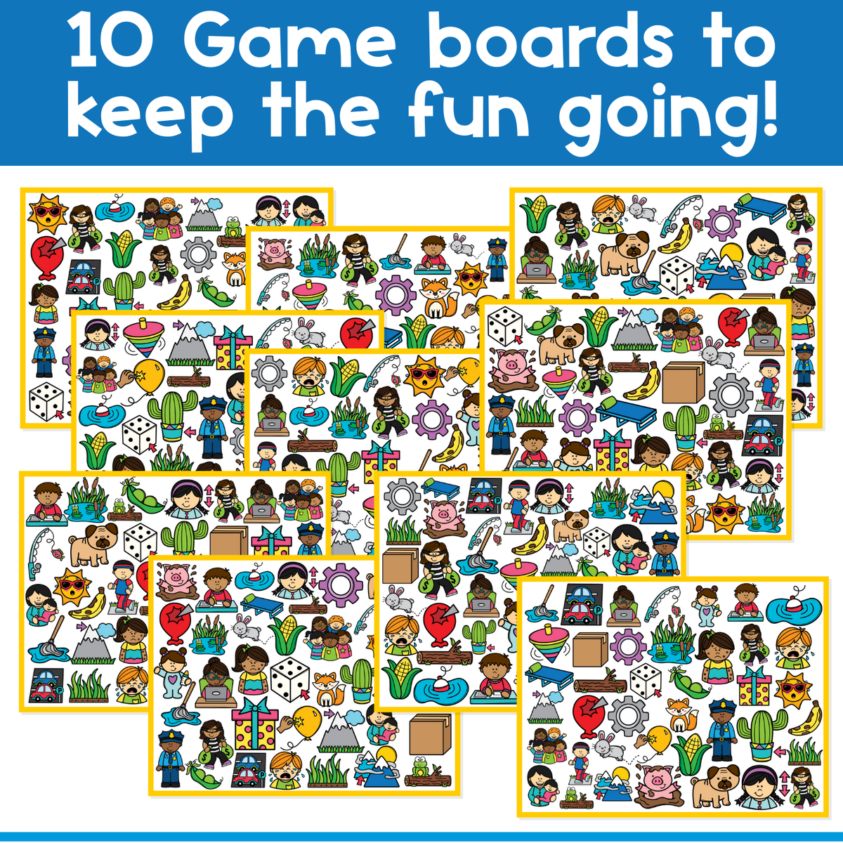 125+ I Spy Board Games: MEGA Bundle | Alphabet | Math | Science | Fun