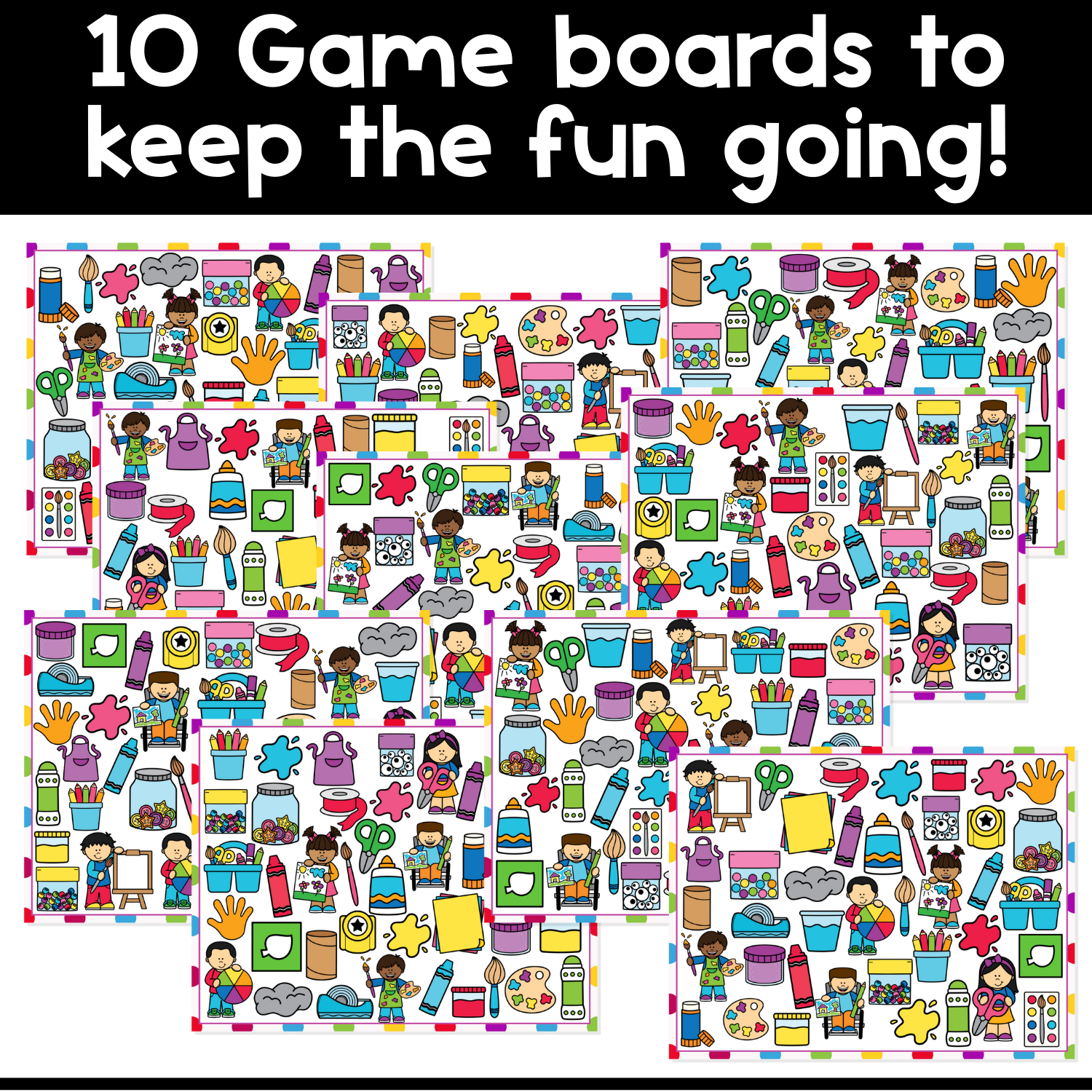 I Spy Board Game Arts & Crafts | Art Theme | Craft | Vocabulary | Sensory