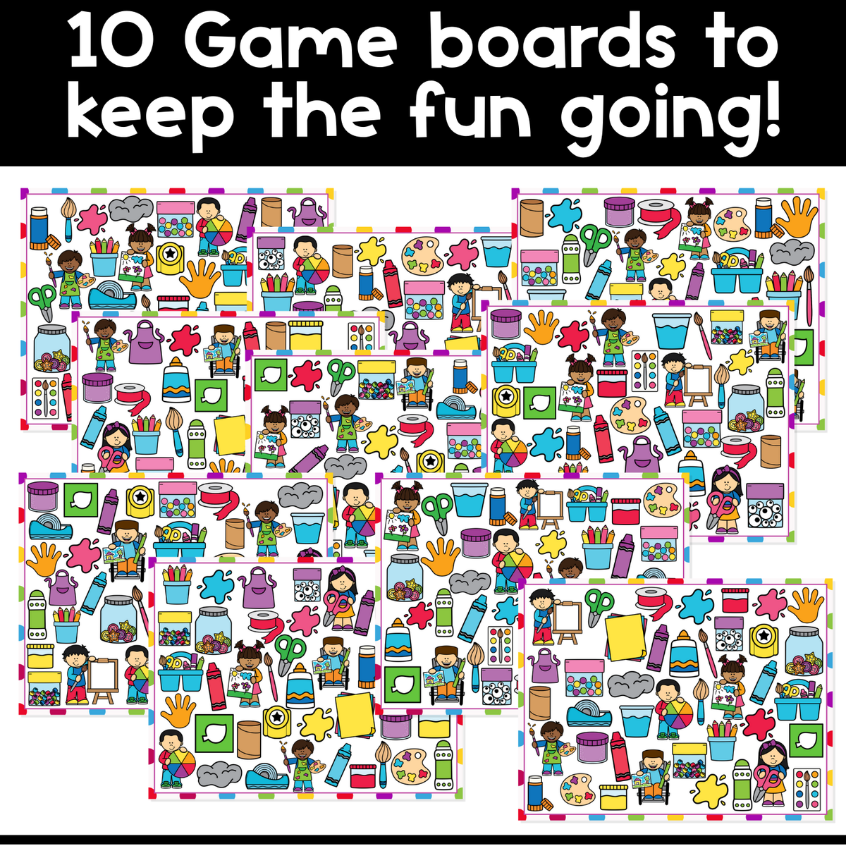 I Spy Board Game Arts & Crafts | Art Theme | Craft | Vocabulary | Sensory