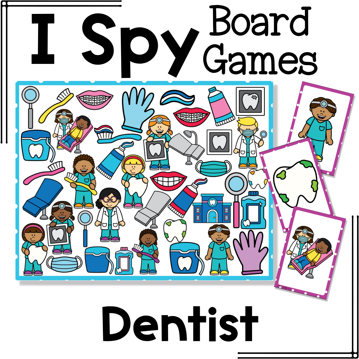 30 I Spy Board Games: Growing Bundle #3 | Community Helpers | Animals | Fun