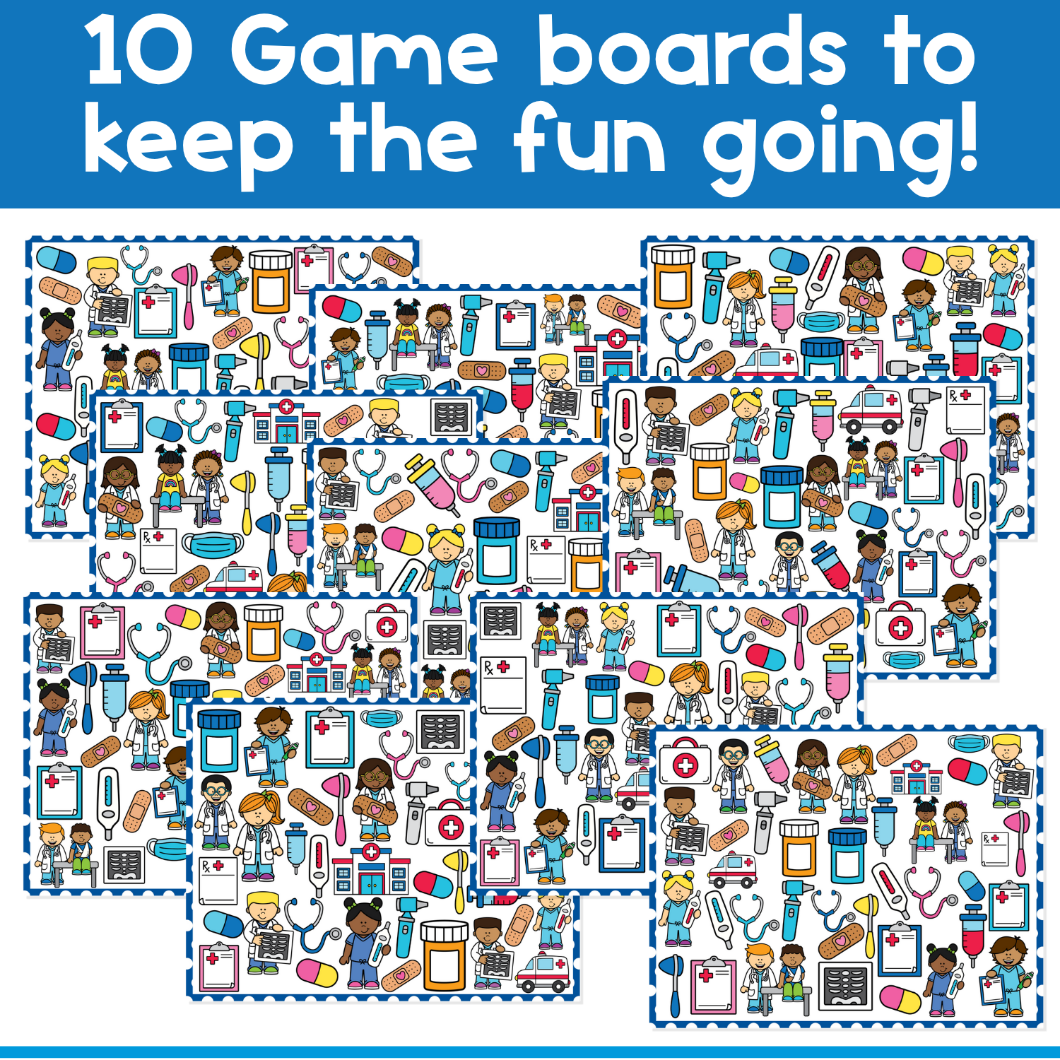 I Spy Board Game Doctor | Community Helpers Game | Health | Sensory