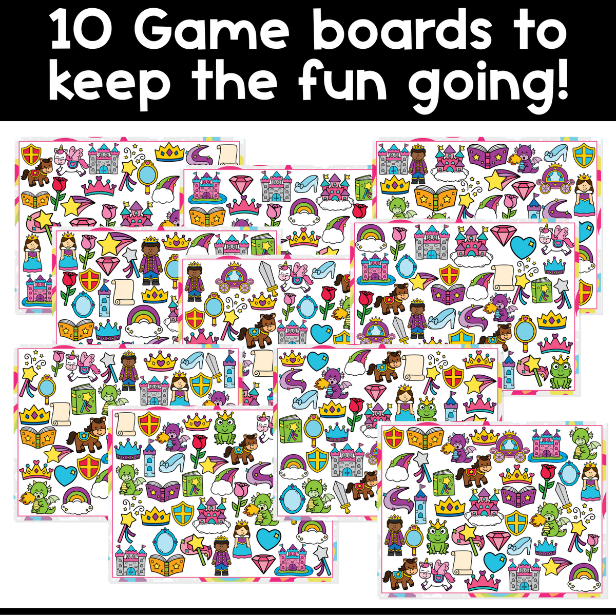I Spy Board Game Fairy Tales | Castles, Princess and Prince | Magic | Vocabulary