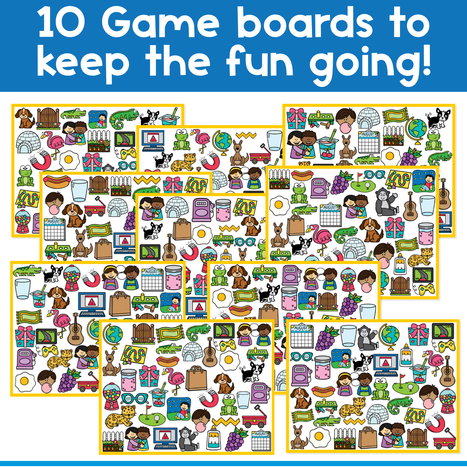 I Spy Board Game Letter Sound G | Phonics | Articulation | Phonemes | Sensory