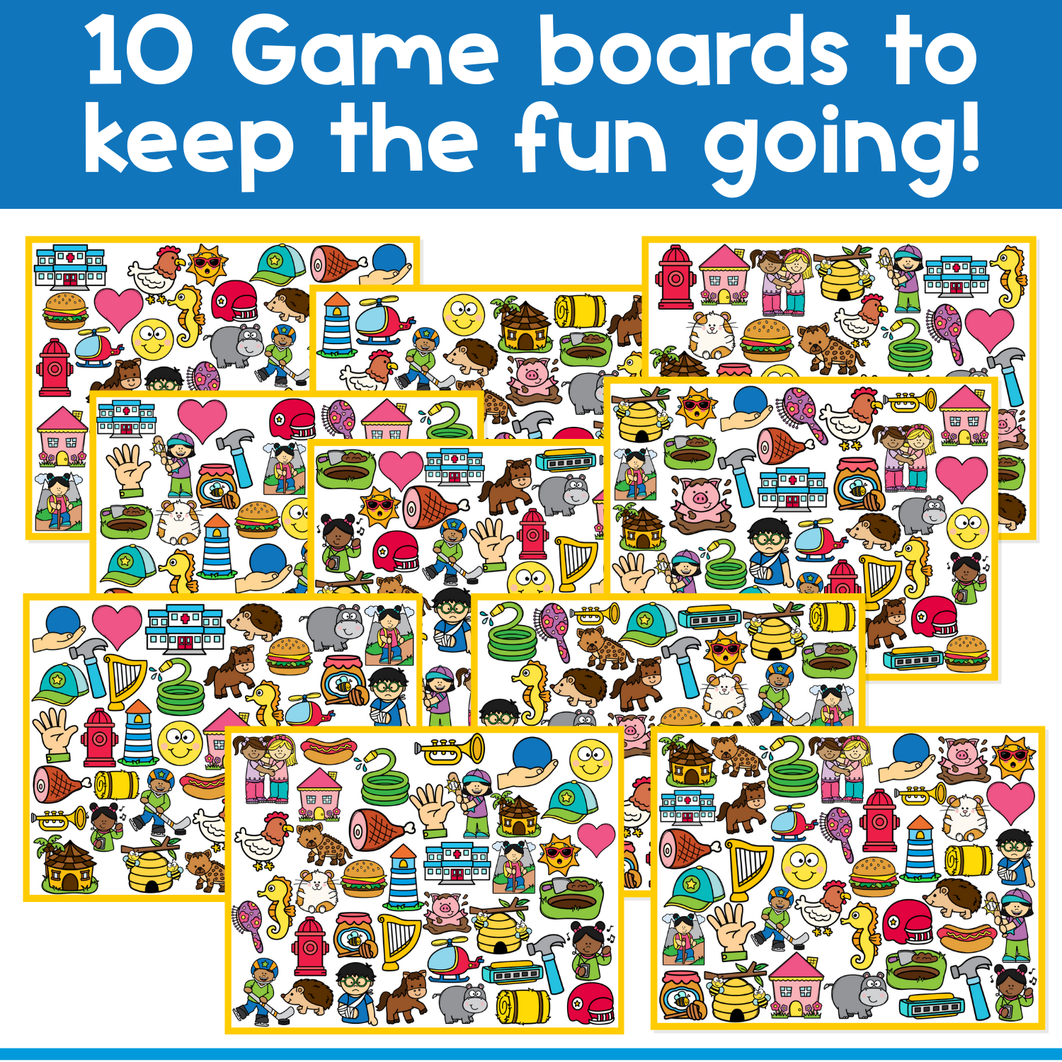 I Spy Board Game Letter Sound H | Phonics | Articulation | Phonemes | Sensory