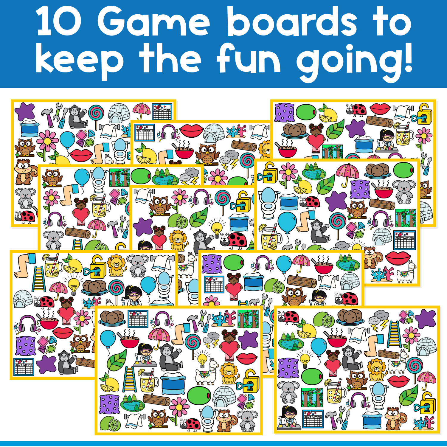 I Spy Board Game Letter Sound L | Phonics | Articulation | Phonemes | Sensory