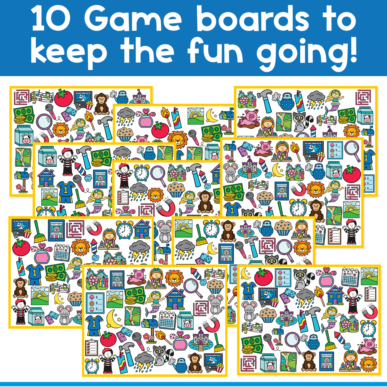 I Spy Board Game Letter Sound M | Phonics | Articulation | Phonemes | Sensory