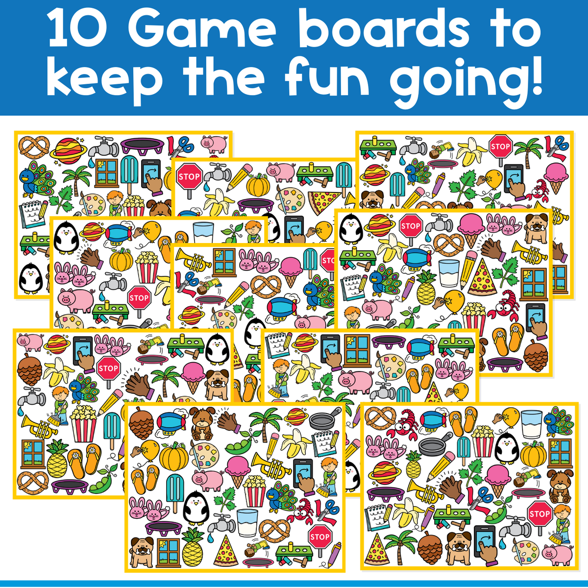 I Spy Board Game Letter Sound P | Phonics | Articulation | Phonemes | Sensory