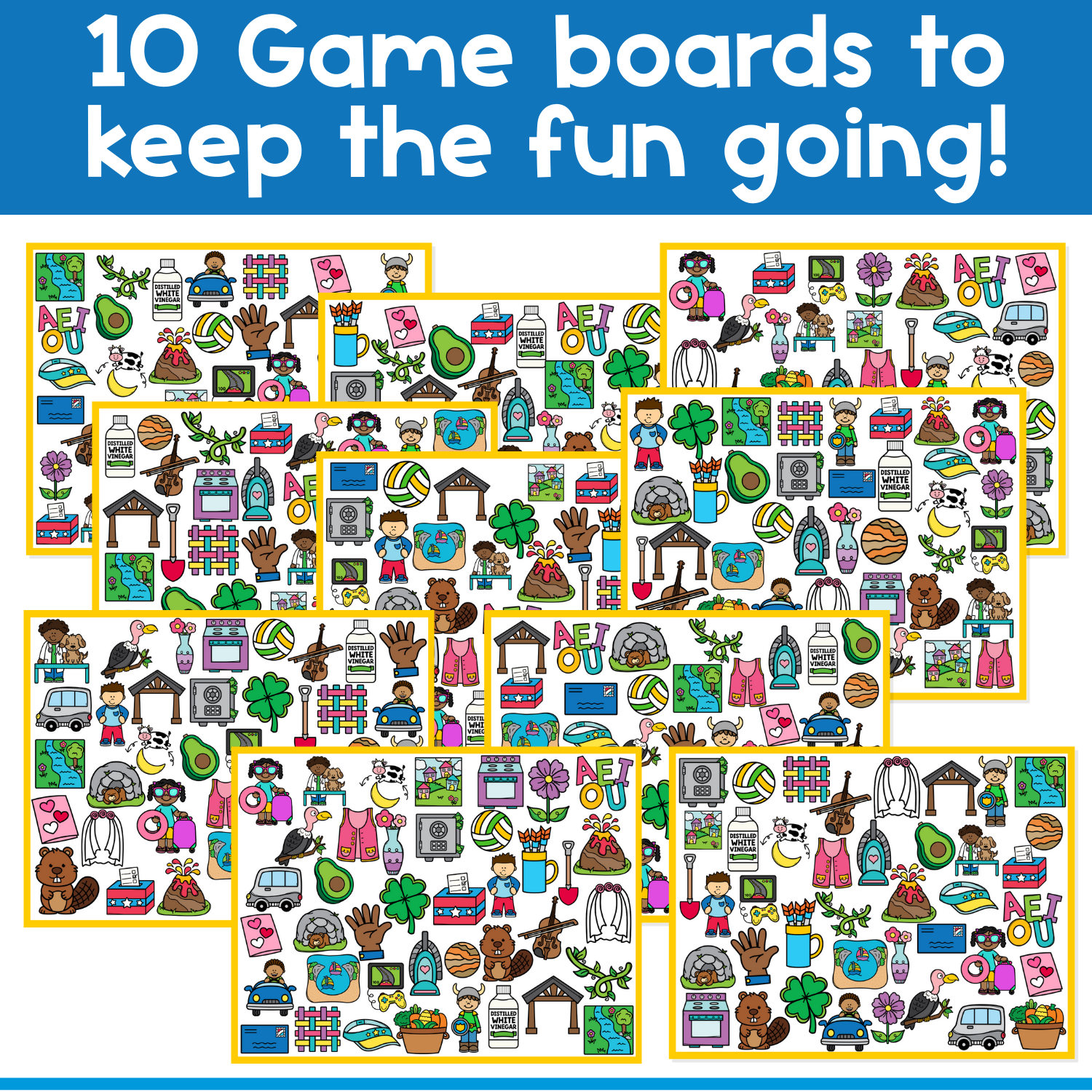 I Spy Board Game Letter Sound V | Phonics | Articulation | Phonemes | Sensory