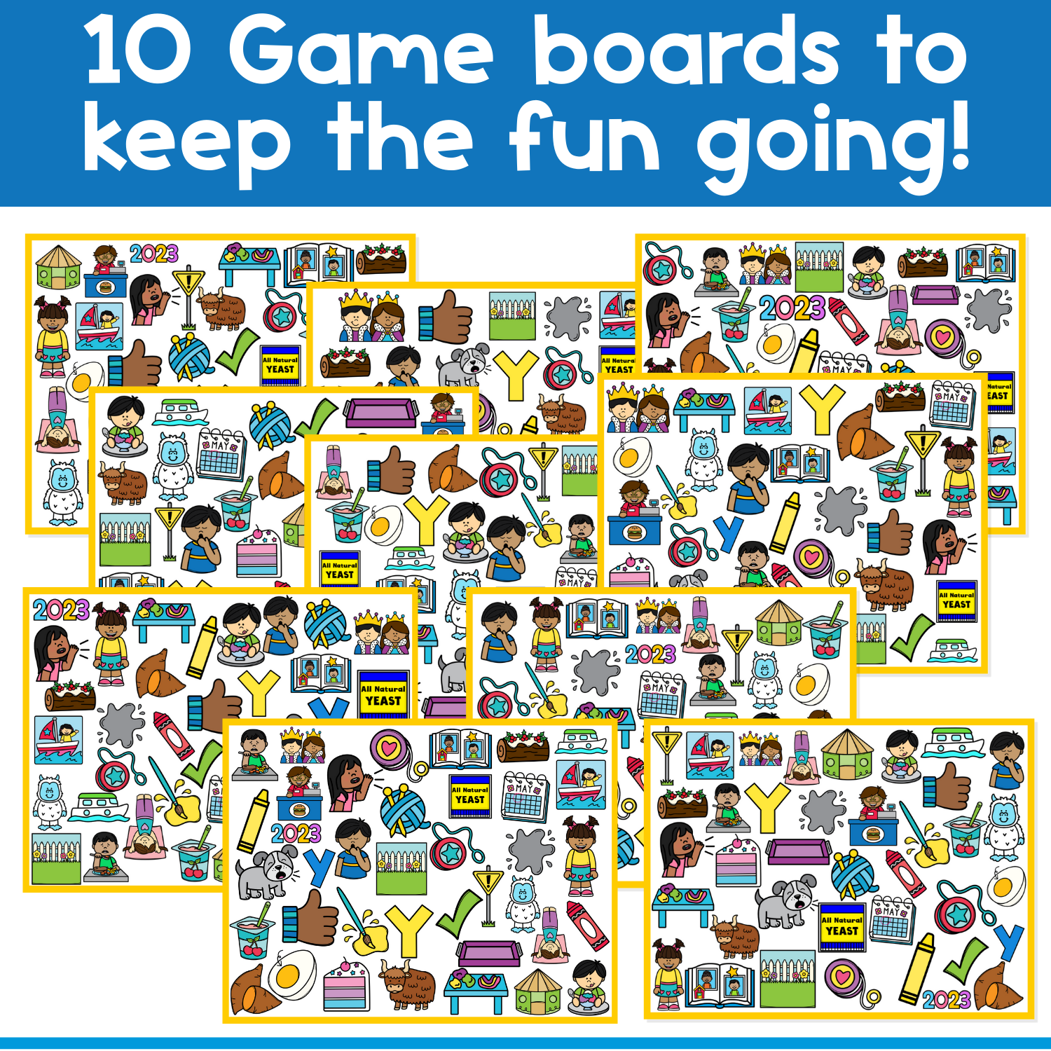 I Spy Board Game Letter Sound Y | Phonics | Articulation | Phonemes | Sensory