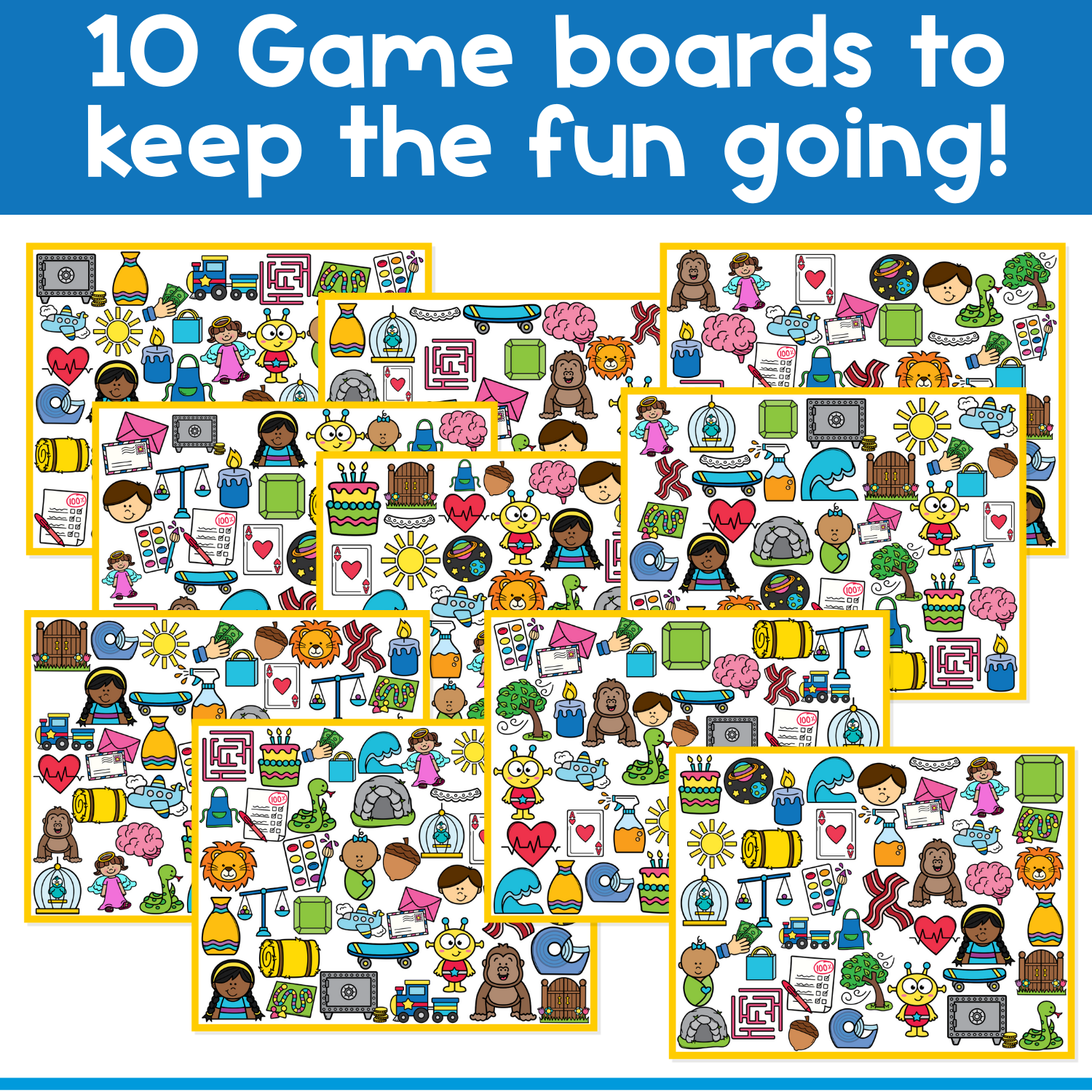 I Spy 'Flip' Board Game | Long Vowel /a/
