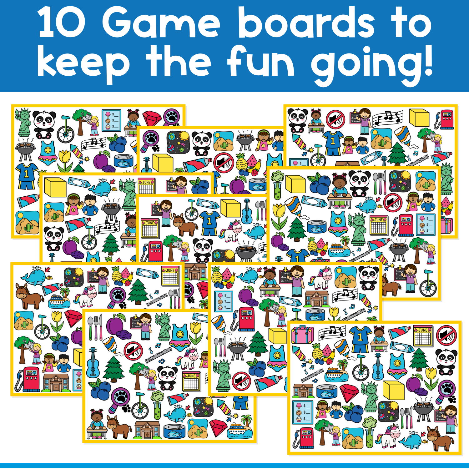 I Spy 'Flip' Board Game | Long Vowel /u/