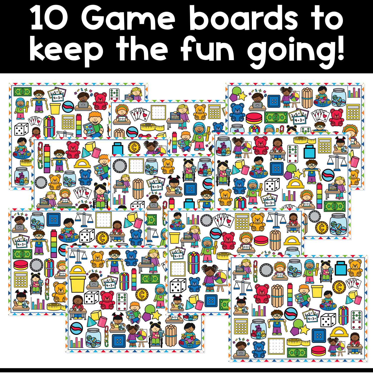 I Spy Board Game Math Time | Math Manipulatives | Math Vocabulary | Sensory