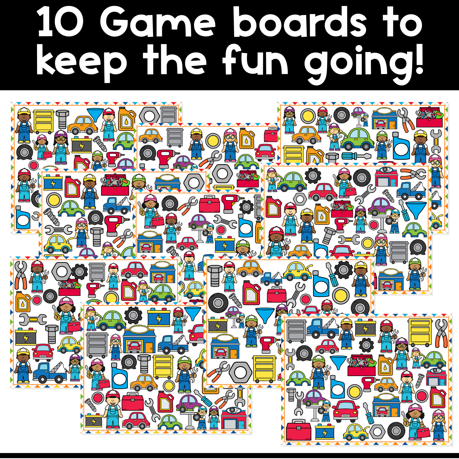 I Spy Board Game Mechanic | Community Helpers Game | Sensory | Our Community