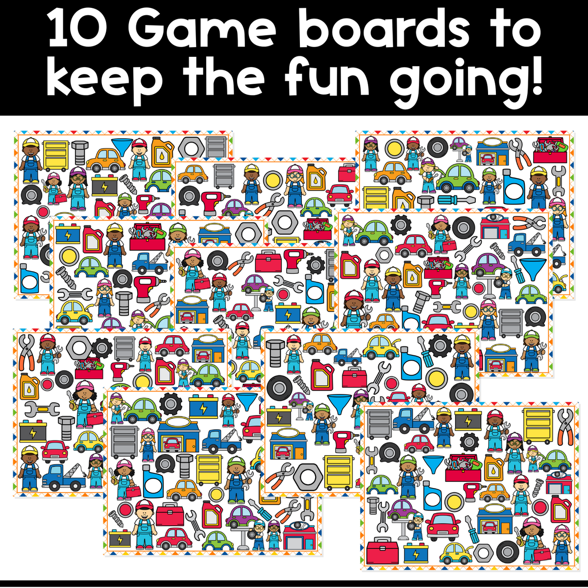 I Spy Board Game Mechanic | Community Helpers Game | Sensory | Our Community
