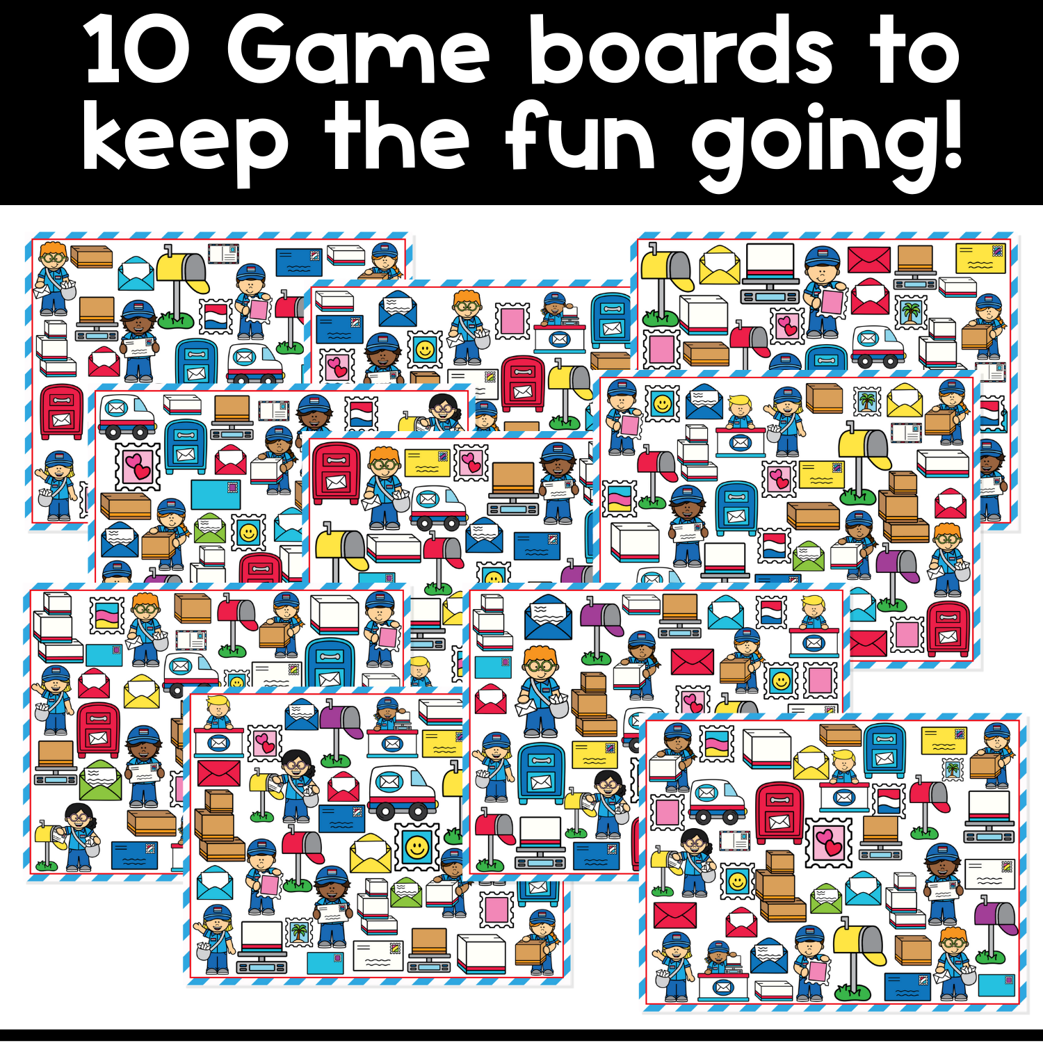 I Spy Board Game Post Office | Community Helpers Game | Sensory | Our Community