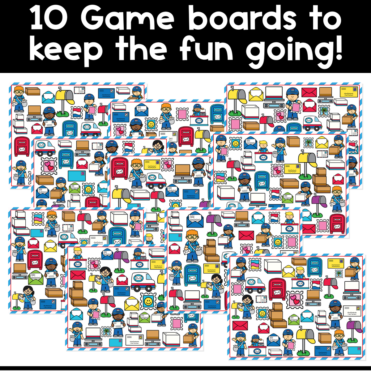I Spy Board Game Post Office | Community Helpers Game | Sensory | Our Community