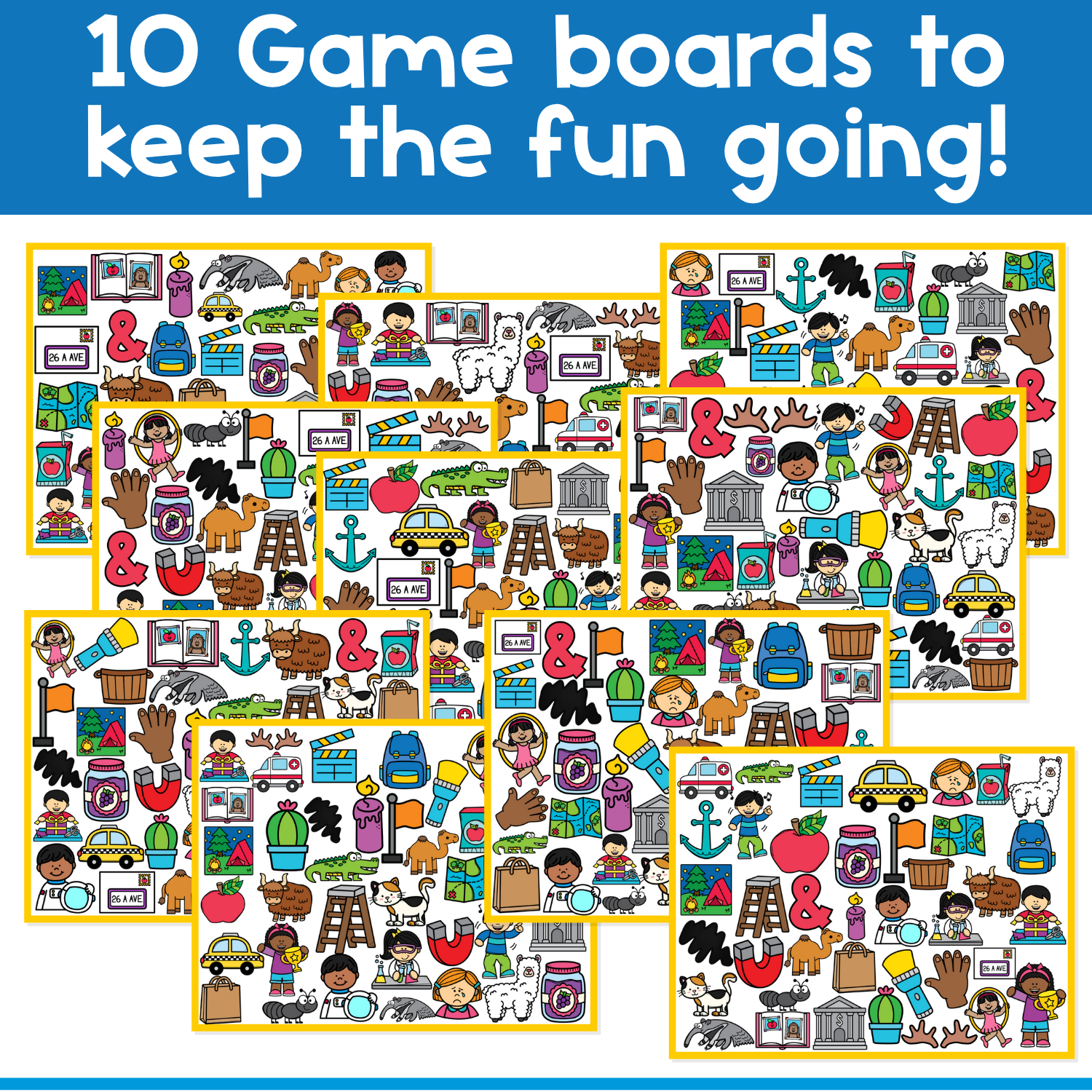 I Spy 'Flip' Board Game | Short Vowel /a/