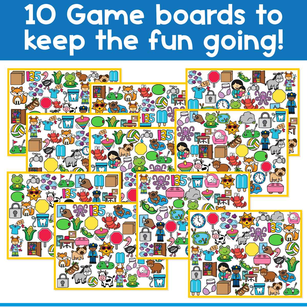 I Spy Board Game Short Vowel O | Phonics | Articulation Games | Sensory