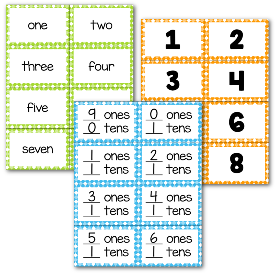 Numbers 0-20 Slap-It Card Game