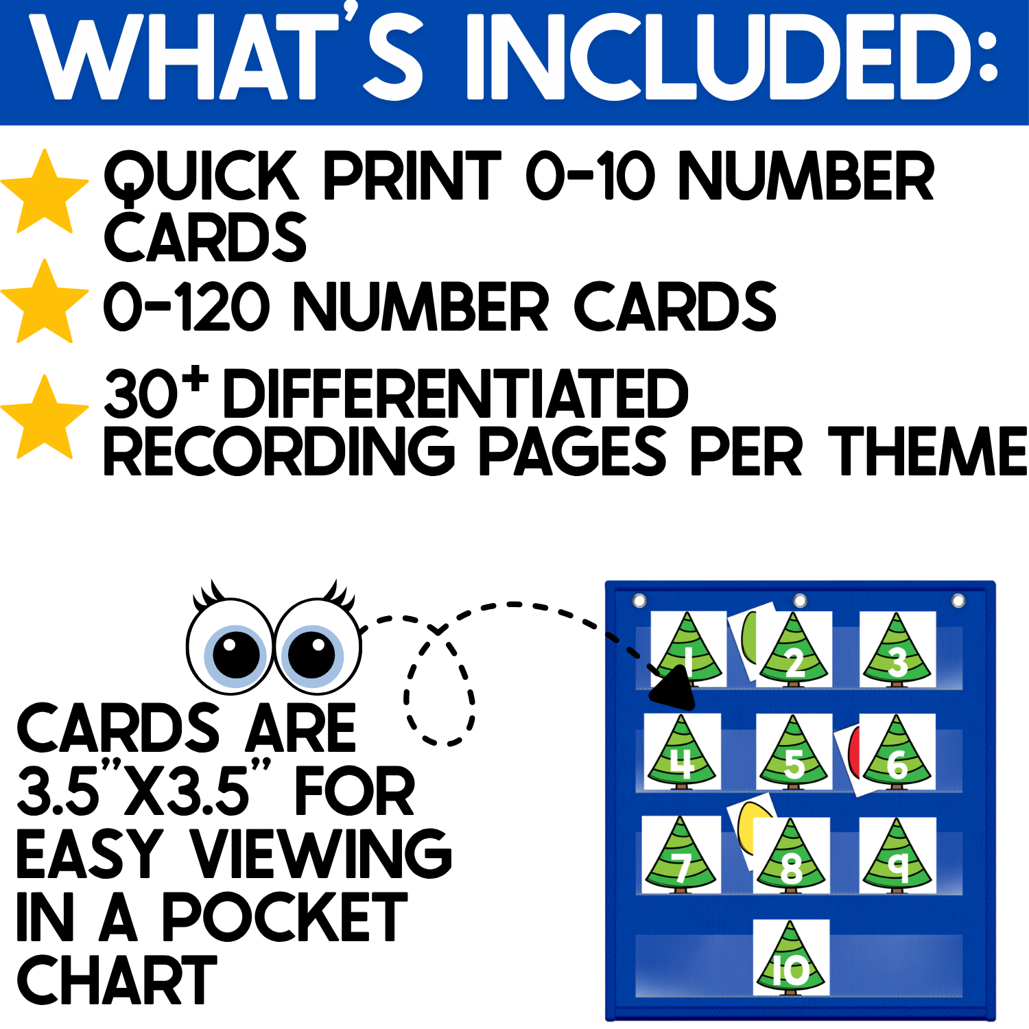 Numbers Pocket Chart Game | Counting 0-120 | Number Hide and Seek | Christmas