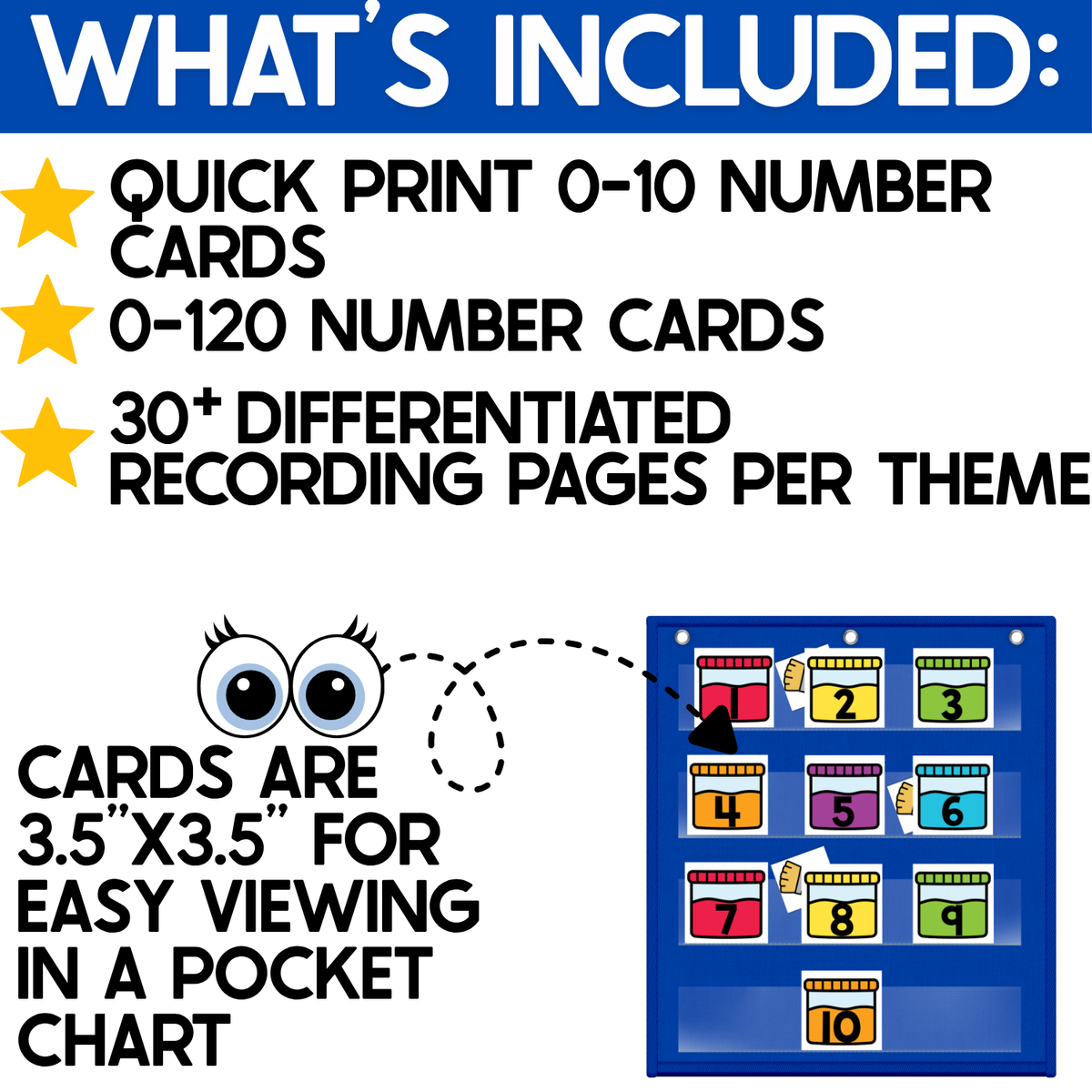 Numbers Pocket Chart Game | Counting 0-120 | Number Hide and Seek | Paint