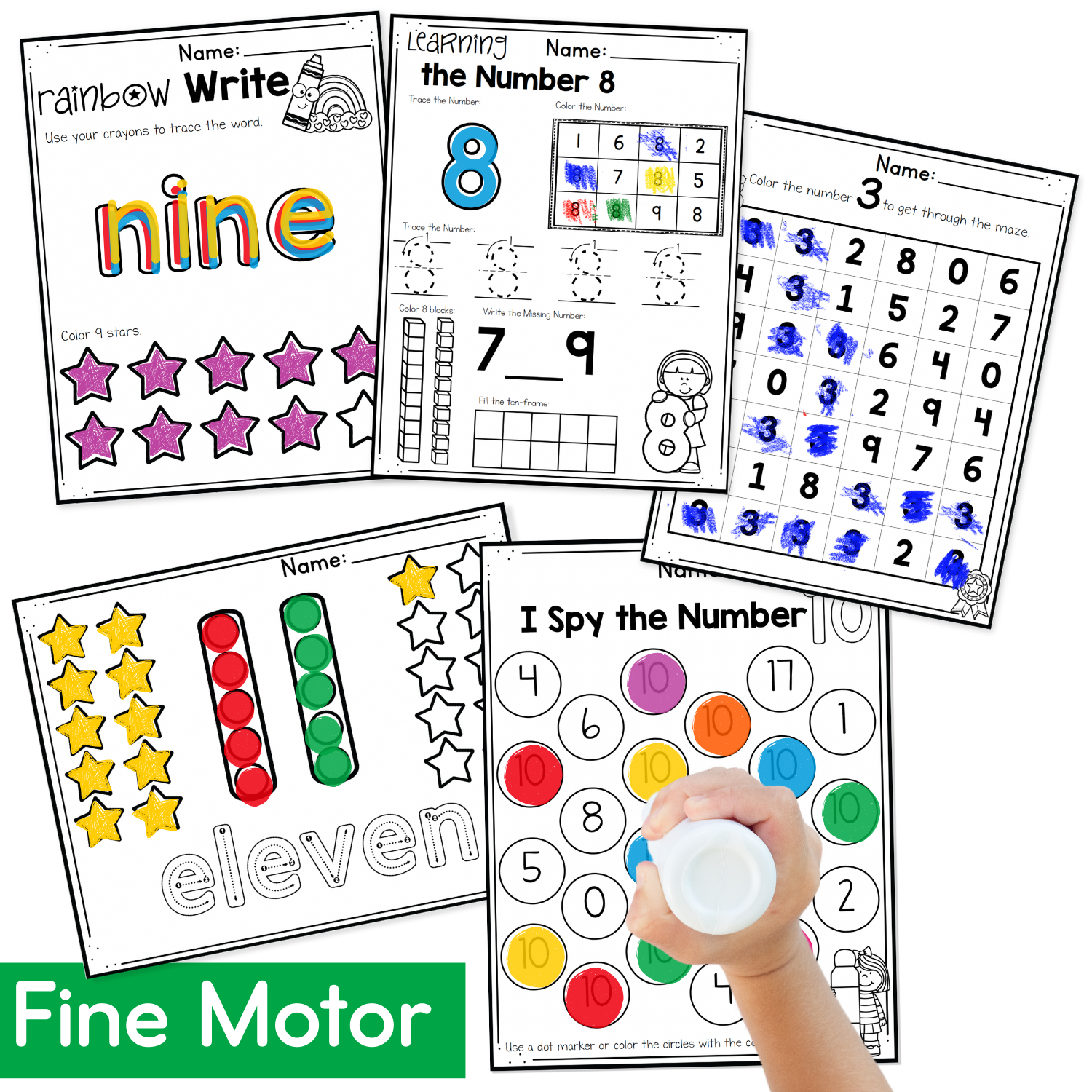 Number Worksheets Convenience Bundle