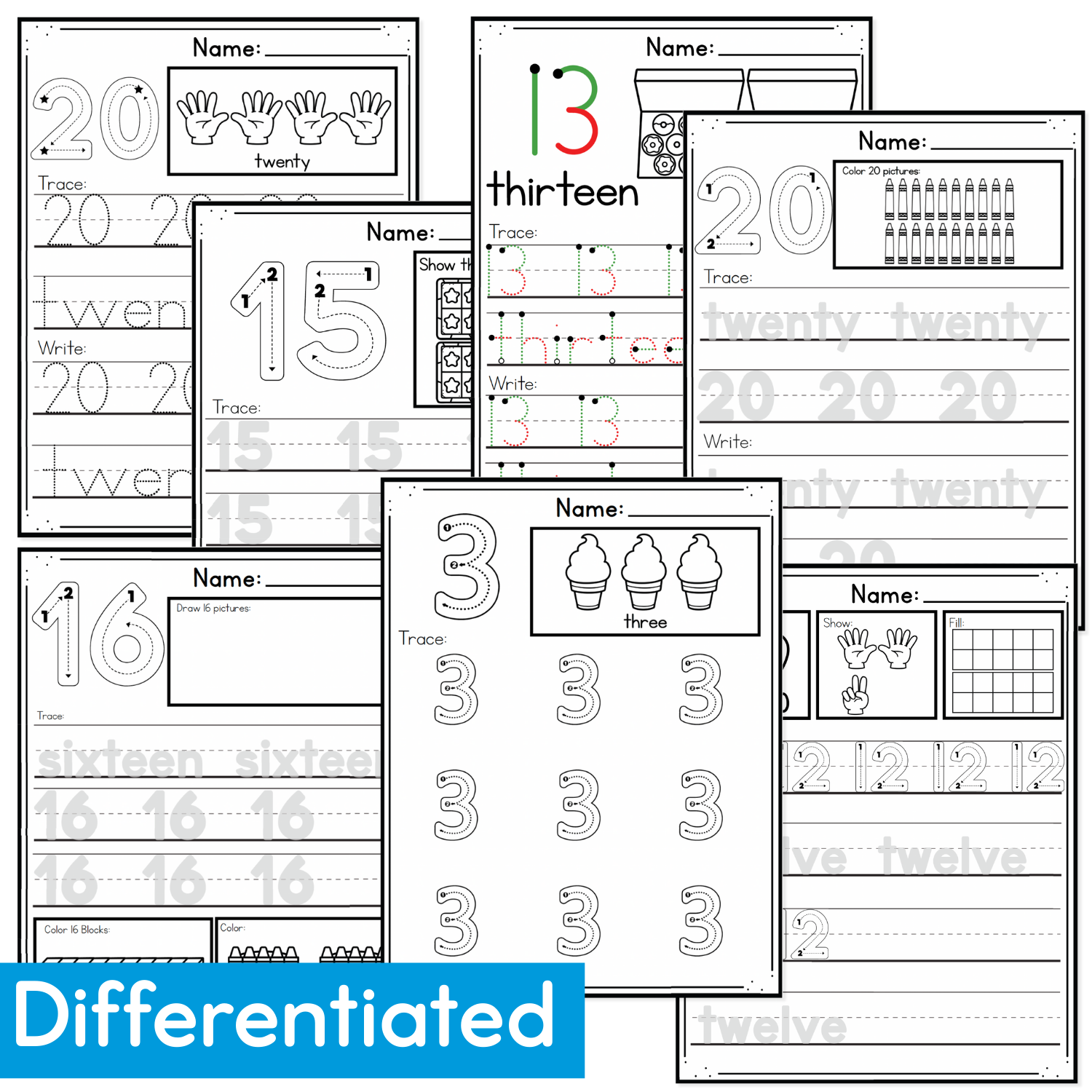 Numbers Worksheets Bundle Number Worksheets Convenience Bundle – lifeovercs