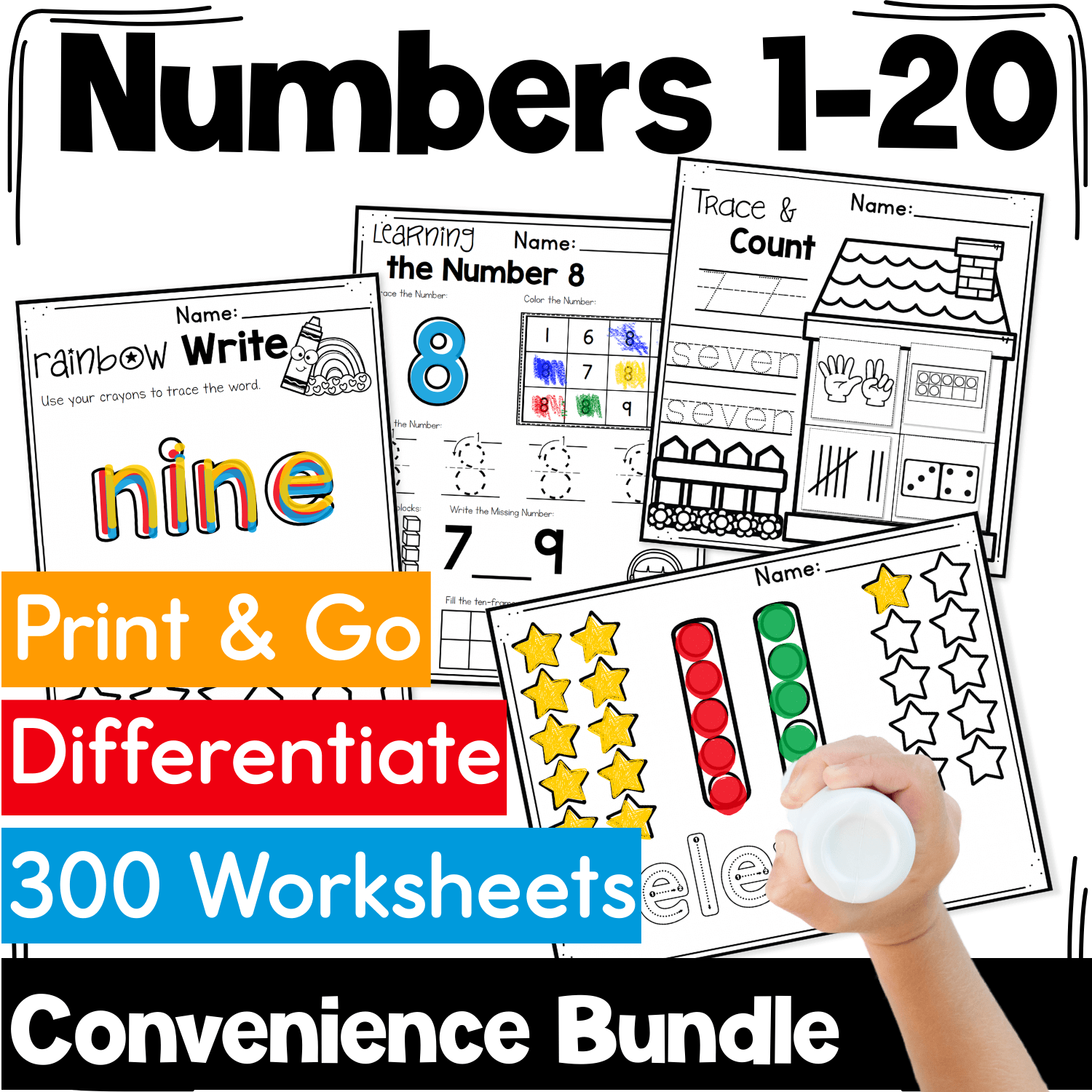 Numbers Worksheets Bundle Number Worksheets Convenience Bundle – lifeovercs