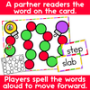 Initial Blends and Digraphs Board Game Christmas Theme