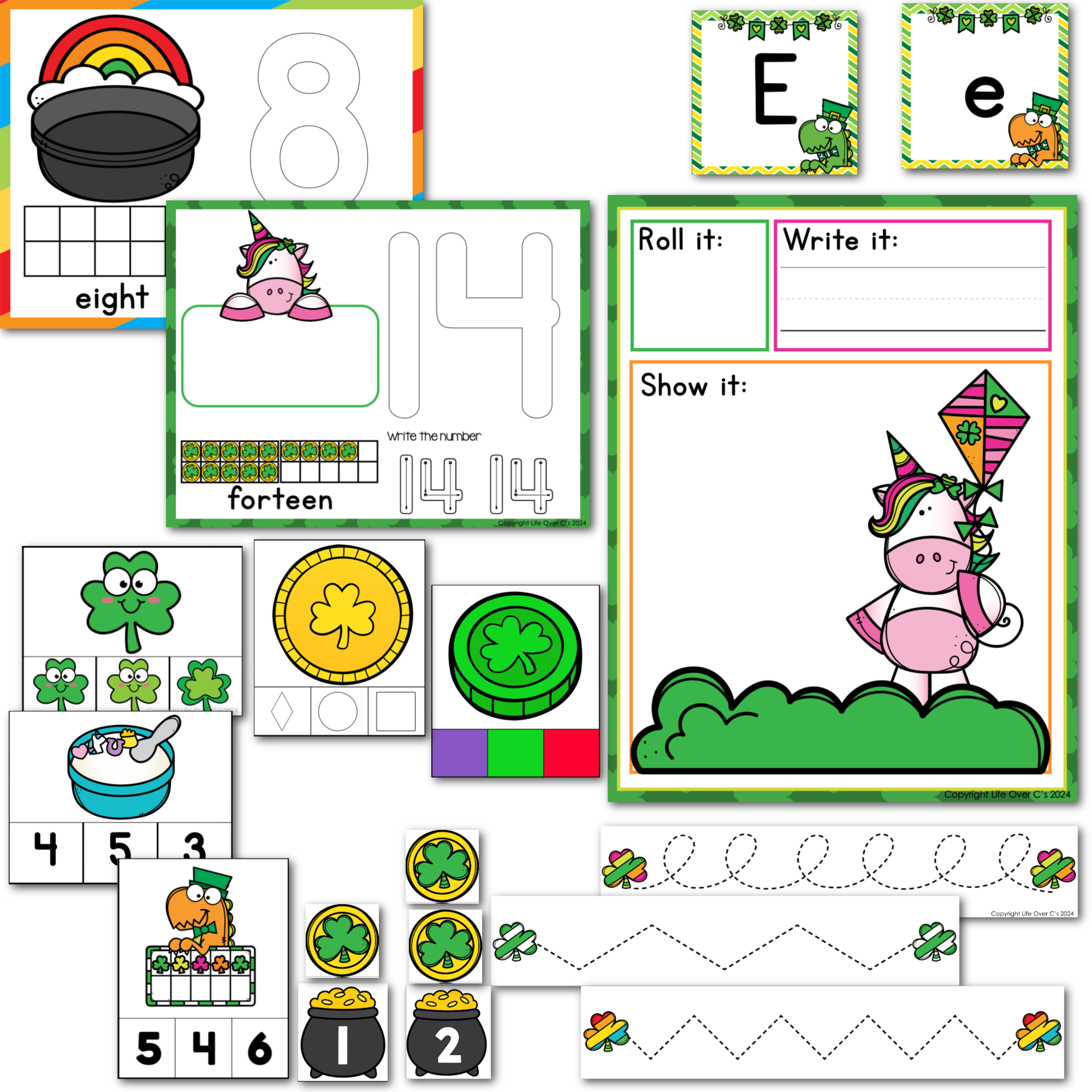 Preschool/Pre-K Math and Literacy: St. Patrick's Day Theme