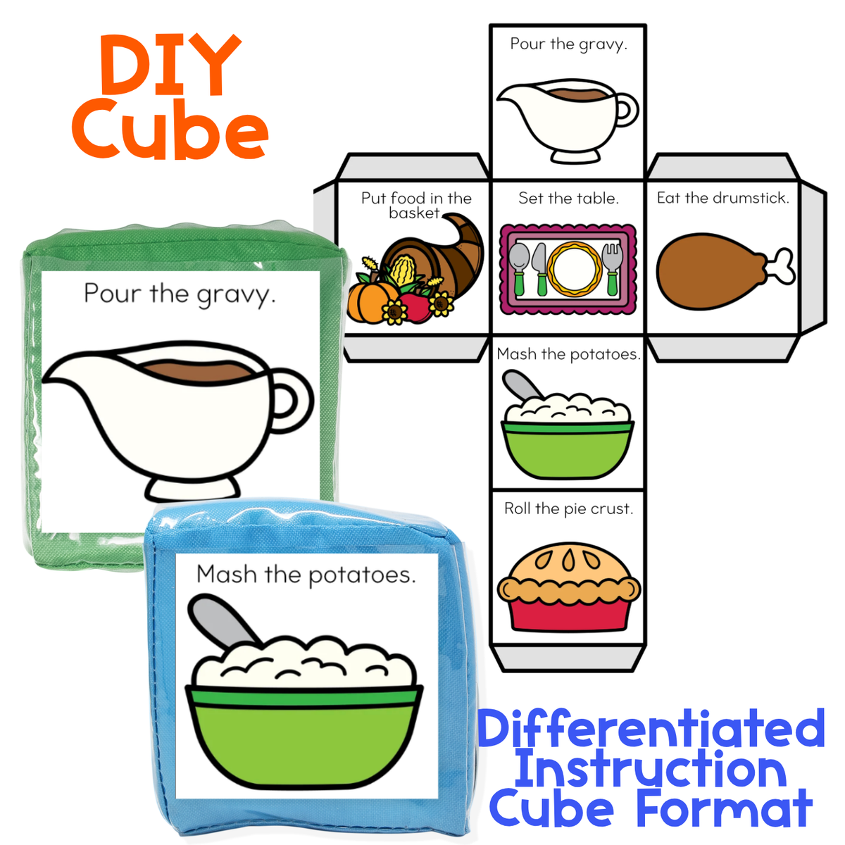 Brain Break Cube | Thanksgiving | Gross Motor Activity Cube | Sensory Play