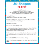 3D Solid Shapes Slap It Card Game