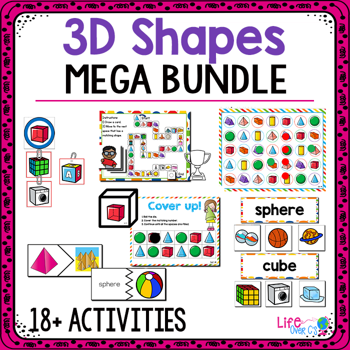 3D Shape Pack | Kindergarten Math