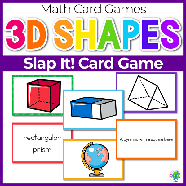 3D Solid Shapes Slap It Card Game